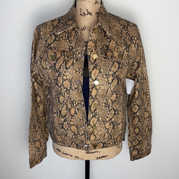 FRAME Python Trucker Jacket - Picture 1 of 7